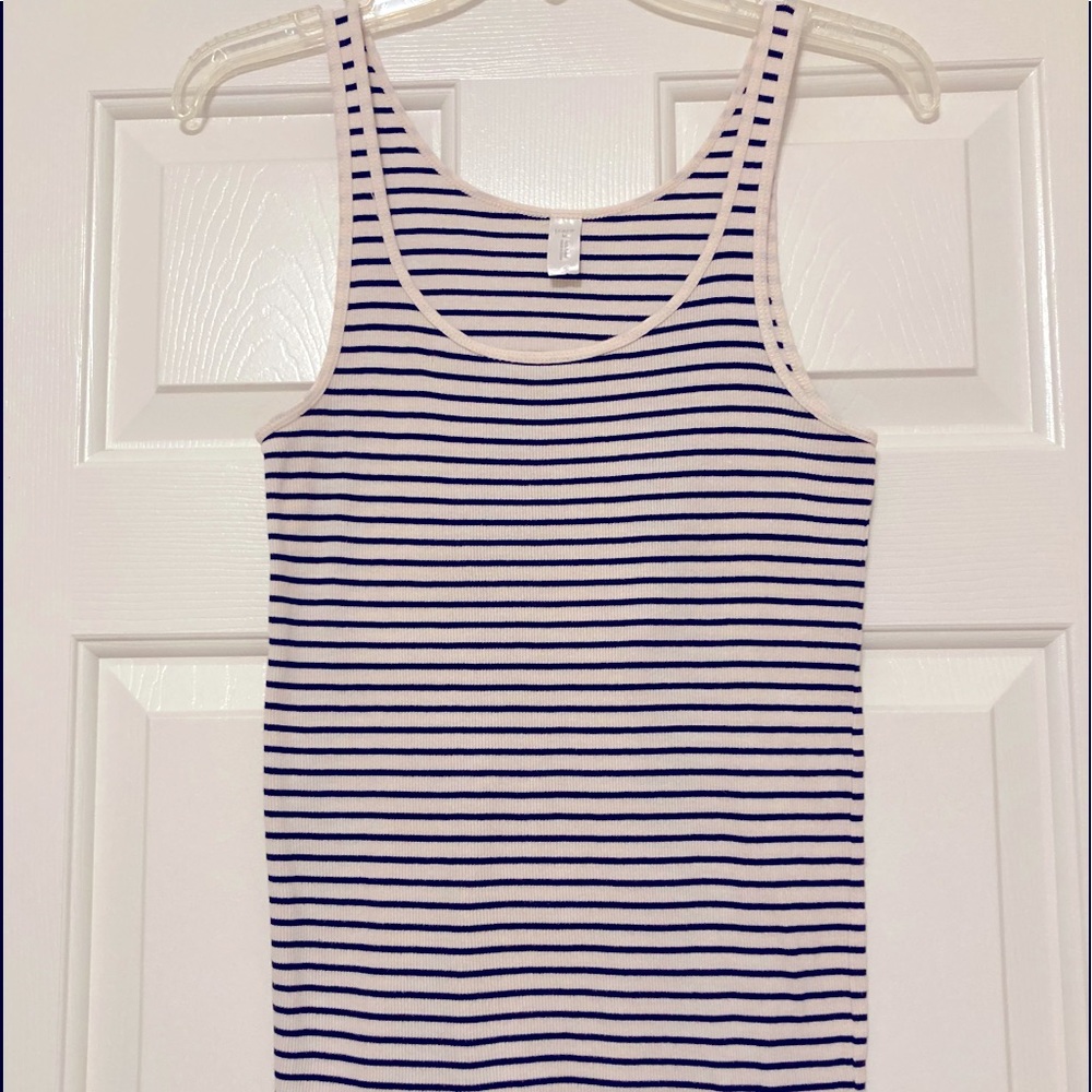 J Crew Strip Tank Top